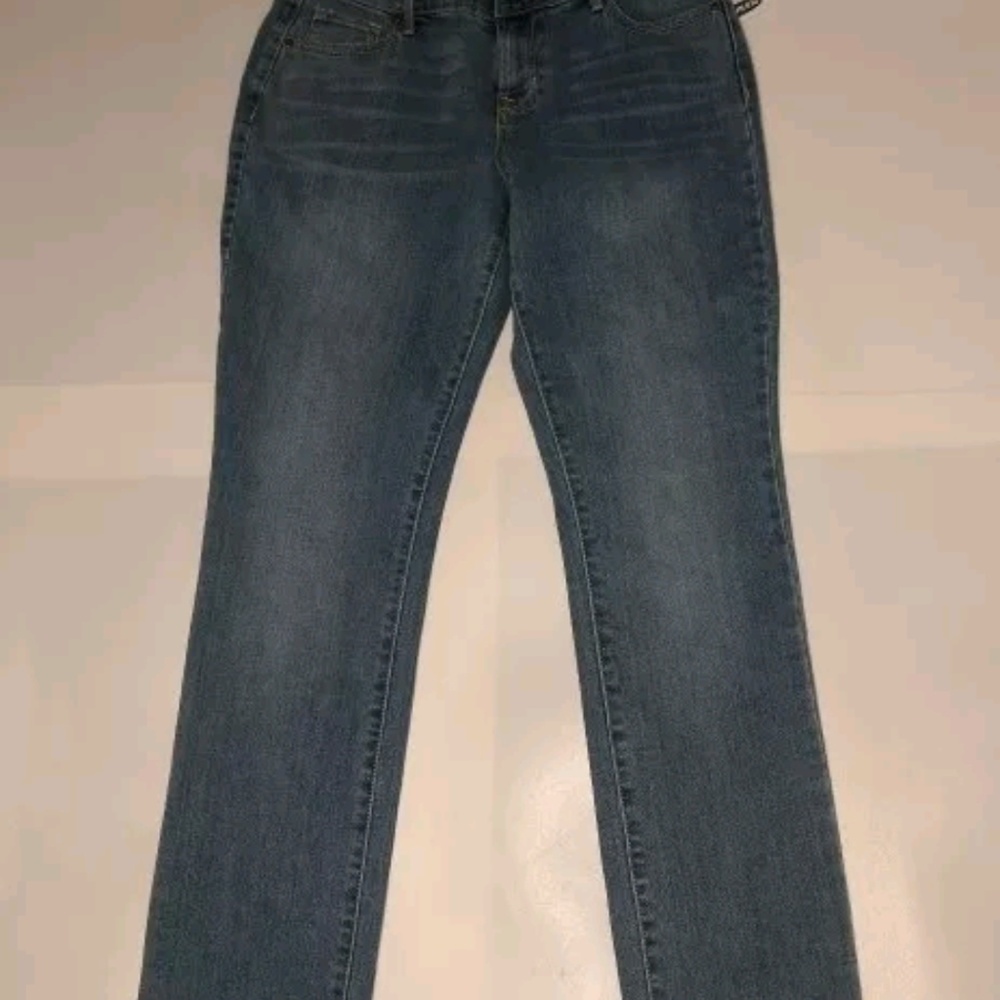Old Navy Mid Rise Curvy Straight Jeans Sz 2 Regulr
